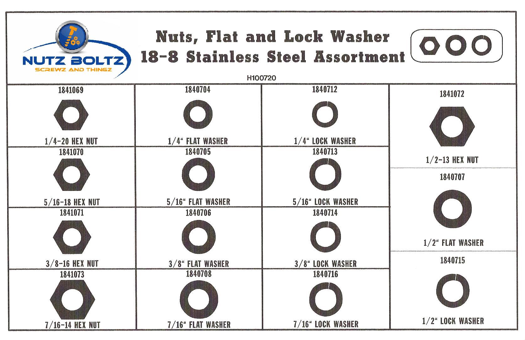 flat washer lock washer nut order